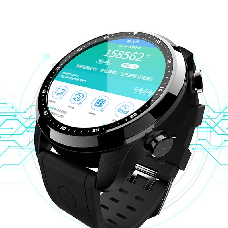 4G Smartwatch Phone 1.3 Inch Android 6.0 MTK 6737 Sports Fitness Exercise Bracelet 1.2GHz 1GB RAM 16GB ROM 620mAh Smart Watch