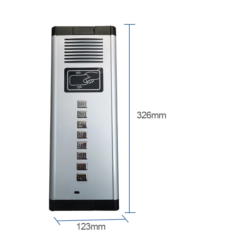 Vigtech Audio Building Intercom System Phone Handset With 2-wire For Apartment No-Visual Device Multi Button