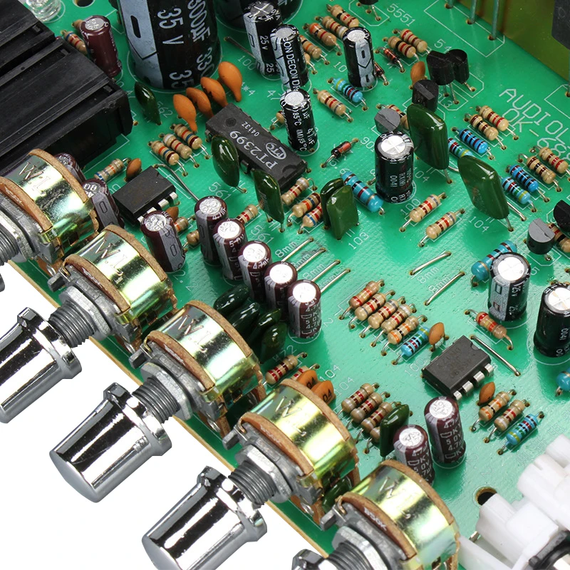 OK688 Reverberation Amplifier Board 2.0 Channel 100W*2 High Power Audio Amplifiers Board Dual AC18-24V For Home Speaker DIY Amp OK688 Reverberation Amplifier Board 2.0 Channel 100W*2 High Power Audio Amplifiers Board Dual AC18-24V For Home Speaker DIY Amp