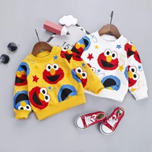 Mode Baby Pullover Herbst Cartoon-Muster Jungen Sweatshirts Newborn Weiche Top Frühling Hoodies Für 9M-4T Kleinkind oberbekleidung Tuch