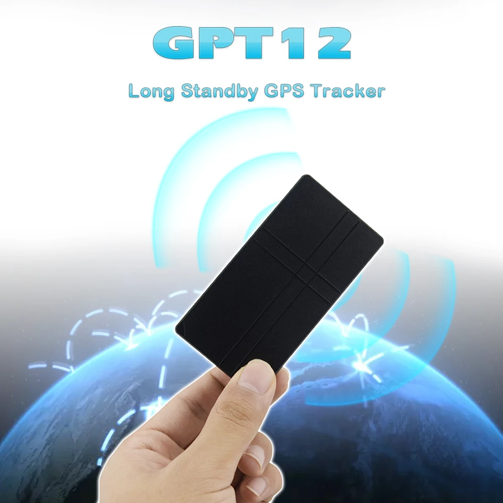 

Smart GPS tracker GPT12 5000mAh Battery Long standby time 850/900/1800/1900MHz GPS Locator GEO-Fence Alarm Low battery Alarm