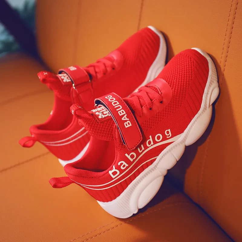 

CHILDREN'S Shoes BOY'S Shoe 2019 Spring New Style Punched Sheet Surface Running Shoes Big Boy Children Sports Shoes GIRL'S Shoes