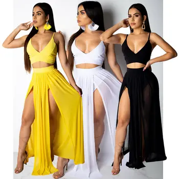 

New Women Long Chiffon V-neck Evening Party Dresses Homecoming Prom Gowns