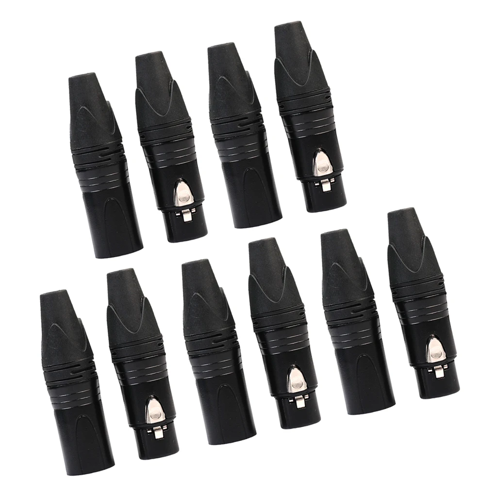 5 пар 3 Pin XLR разъемы Мужской и Женский микрофон микрофонный кабель адаптер