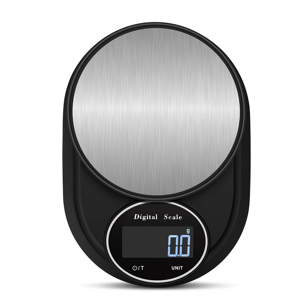 

Digital Kitchen Scale Battery Portable Backlit LCD Screen 5kg / 1g Weight Electronic Stainless Steel Cooking Food Measure Tools