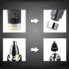 KEMEI Portable Mens Nasal Nose Hair Trimmer Clipper Rinse Clean KM-6512 Nasal Shaver Hair Removal Machine Travel Face Care Razor 5