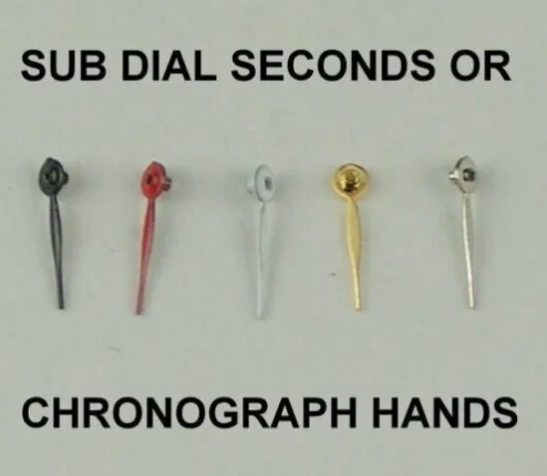 

Chronograph Sub Seconds Small Watch Hands Dial Vintage Spade Hand Type/Straight Baton Type