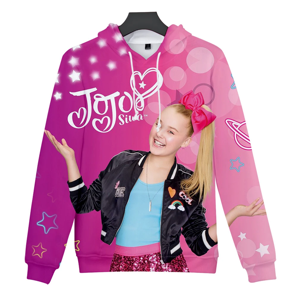 JOJO SIWA толстовки с 3D принтом для женщин/мужчин с длинным рукавом толстовки с капюшоном Лидер продаж Популярные уличные толстовки на заказ