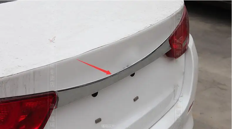 Автомобильный Стайлинг для Kia Оптима K5 2011 2012 2013 2014 2015 Нержавеющая сталь Задняя Крышка багажника Chrome Автомобильный Стайлинг для Kia Оптима K5 2011 2012 2013 2014 2015 Нержавеющая сталь Задняя Крышка багажника Chrome