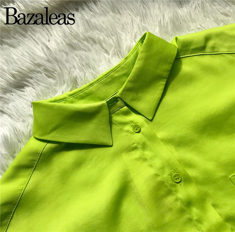 Bazaleas Винтаж blusas mujer de moda центральные значки Blusa Feminina Дворцовая белая блузка женская модная блузка дропшиппинг