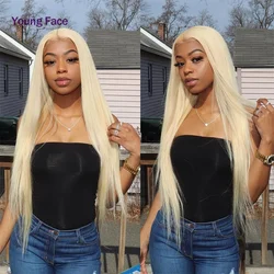 Non-Remy 4x4 13x4 613 Blonde Straight Human Hair Lace Front Wigs 100% natural hair wig Brazilian Human Hair Wig 10 to 34 Inch