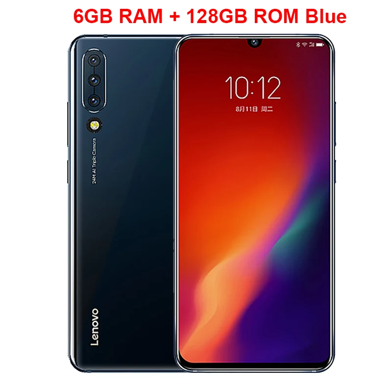 Мобильный телефон lenovo Z6, 6,39 дюймов, Snapdragon 730, 6 ГБ ОЗУ, 64 Гб ПЗУ, Восьмиядерный Четырехъядерный Смартфон Snapdragon 730 - Цвет: 6GB 128GB BLUE