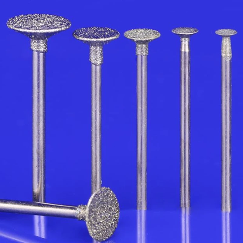 

16pcs 0.5-16mm H Nail Head Stone Lettering Grinding Needle Jade Carving Tool Dremel Polishing Electric Mill Diamond Rotary Burrs
