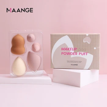 

5Pcs Hydrophilic Polyurethane Makeup Sponge Blush Foundation Puff Multi Shape Sponges Makeup High Quality Dry Wet Amphibious