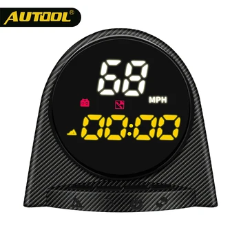 AUTOOL X70 HUD speedometer gps speed projector electrician gauge Head up display digital Meter car Cigarette Lighter Universal head up speedometer display hud gps obd computer car speed digital display fuel consumption temperature gauge diagnostic tool