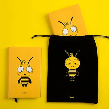 

Kawaii Bee A6 Planner Organizer Cute Diary Notebook and Journal Mini Horizontal Line DIY Agenda Travel Weekly Note Book School