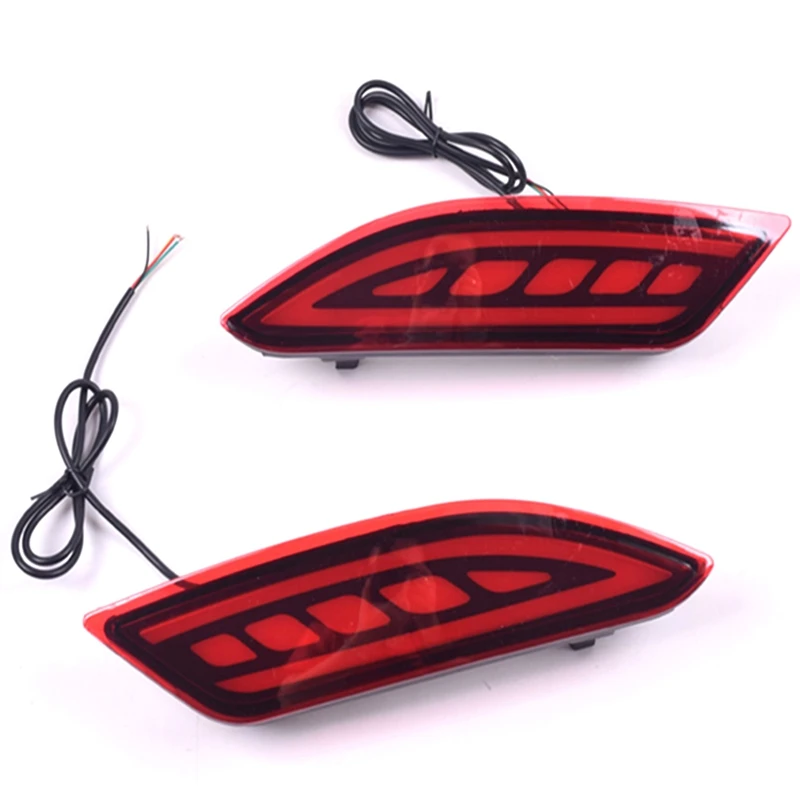 

DHBH-LED Rear Bumper Light Reflector Fog Lamp Brake Light Turning Signal Light for Honda HRV HR-V 2015-2018