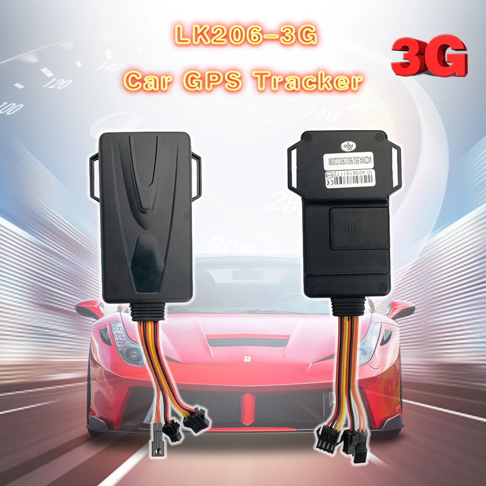 Автомобильный GPS трекер 3G LK206 локатор отслеживания топлива голосовой монитор для