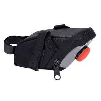 

Bicycle Rear Bag Back Tail Saddle Bag Seat Bag Wedge Pack With LED Light Reflective Waterproof Bike Underseat Storage Bag new