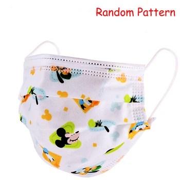 

Minnie Kid Masks Disposable Child Mickey Face Mask 3 Layer Boys Non-Woven Masks Kids Cartoon Mouth Mask Anti Pollution Mask DHL