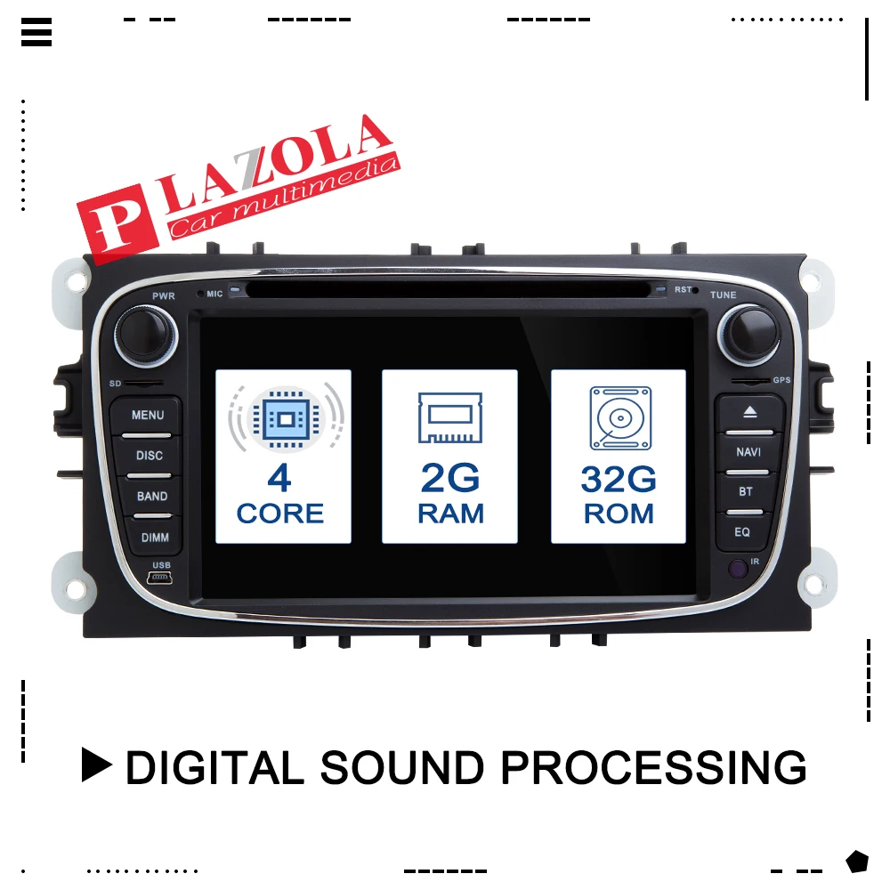 

2 din Android Car DVD Multimedia Player GPS Navi For Ford For Focus2 Mondeo Galaxy Wifi Audio Radio Stereo Head Unit Free Canbus