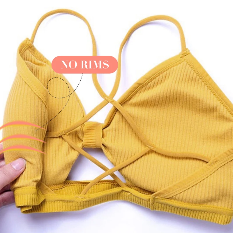 Perfering Bralette, женское нижнее белье, топ, бюстгальтеры, выдалбливают, ребристый бюстгальтер, крест, красота, спина, u-образная форма, без косточек, Модный женский бюстгальтер