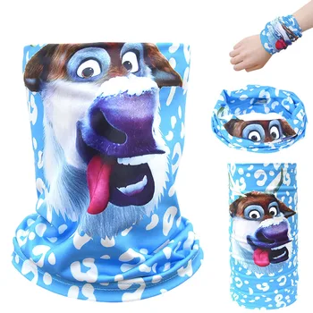 

HOT!Princess Elsa Adult Kids Sports Variety Bib Sunscreen Dust Masks Breathable Neutral Cartoon Printed Masks Reusable Bib Masks