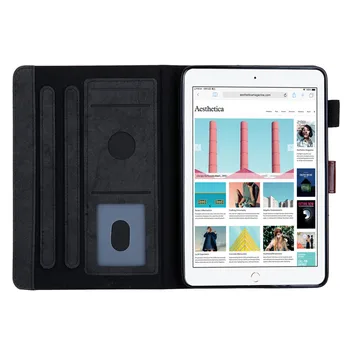 

Elegant Silk Skin PU Leather Folded Stand Case For samsung T580 Clear Smart Sleep Tablets Accessories Cover