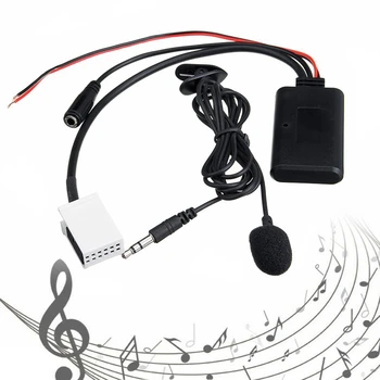 

Wireless HIFI Car o Bluetooth Cable Adapter Microphone MIC AUX Music Player for Peugeot 307 408 for Sega
