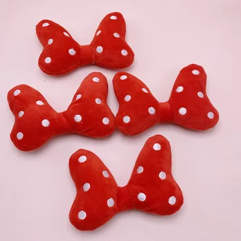 

6pcs/lot 12*8.5cm felt bowknot Patches Appliques for Craft Clothes Sewing Supplies DIY Hair Clip Accessories