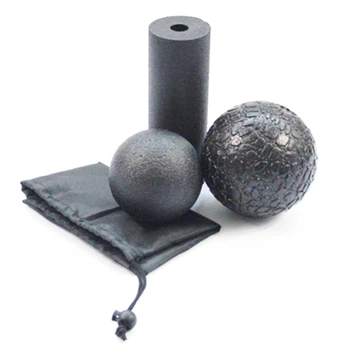 

3 In1 Set Epp Hollow Yoga Column Foam Roller Blocks Massage Yoga Ball Gym Pilates Yoga Exercise Fitness Equipment with Bag