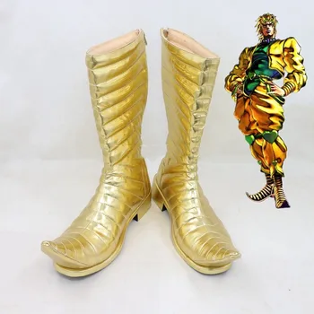 

Anime JoJo's Bizarre Adventure Cosplay Shoes Animal UP Leather GoldenS Adult Unisex Masquerade Props Halloween Fan Drop Ship