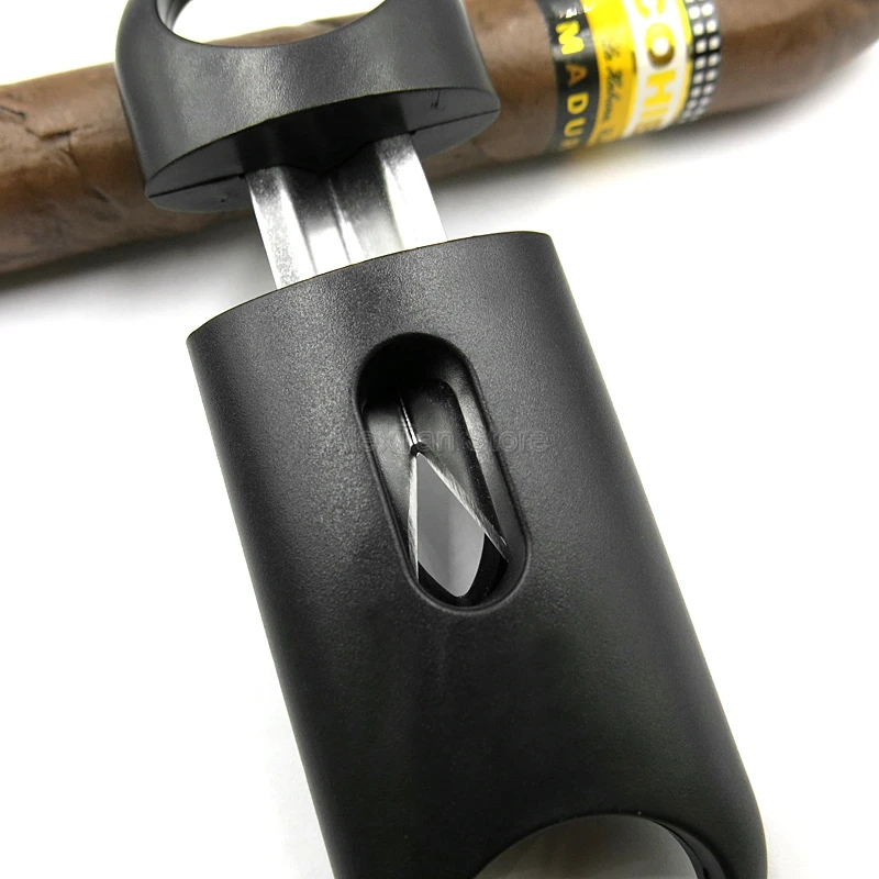 Бренд COHIBA пластиковый V образный резак для сигар острый сигарет металлическое