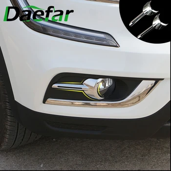 

Daefar A Pair ABS Car Front Fog Lamp Eyebrow Wind Knife Cover Trim Stickers For Renault Koleos MK II Samsung QM6 2017 - 2020