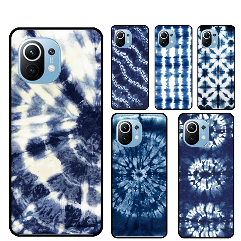 Чехол для телефона Shibori indigo Tie Dye Xiaomi Mi 11 Lite 9 10 10T Pro Ultra чехол POCO F3 F2 M3 X3 | Мобильные