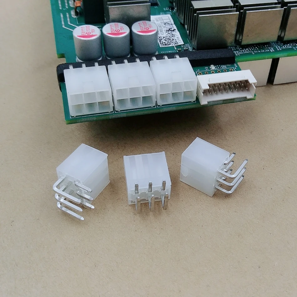 

50pcs 6-pin BTC BCH LTC ZEC ETH DCR miner connector power connector looper for Asic miner antminer S9 T9 S9j S9k Z11 L3 M3 A8 Z9