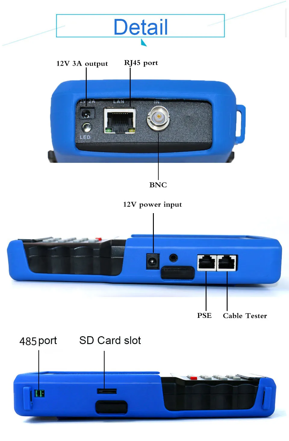 IPC 9310 POE wifi 4,3 ''5 в одном тачскрин CCTV тестер для IPC/аналоговой камеры, IPC 1080 P, AHD, CVI, TVI, BNC сетевой кабельный тестер