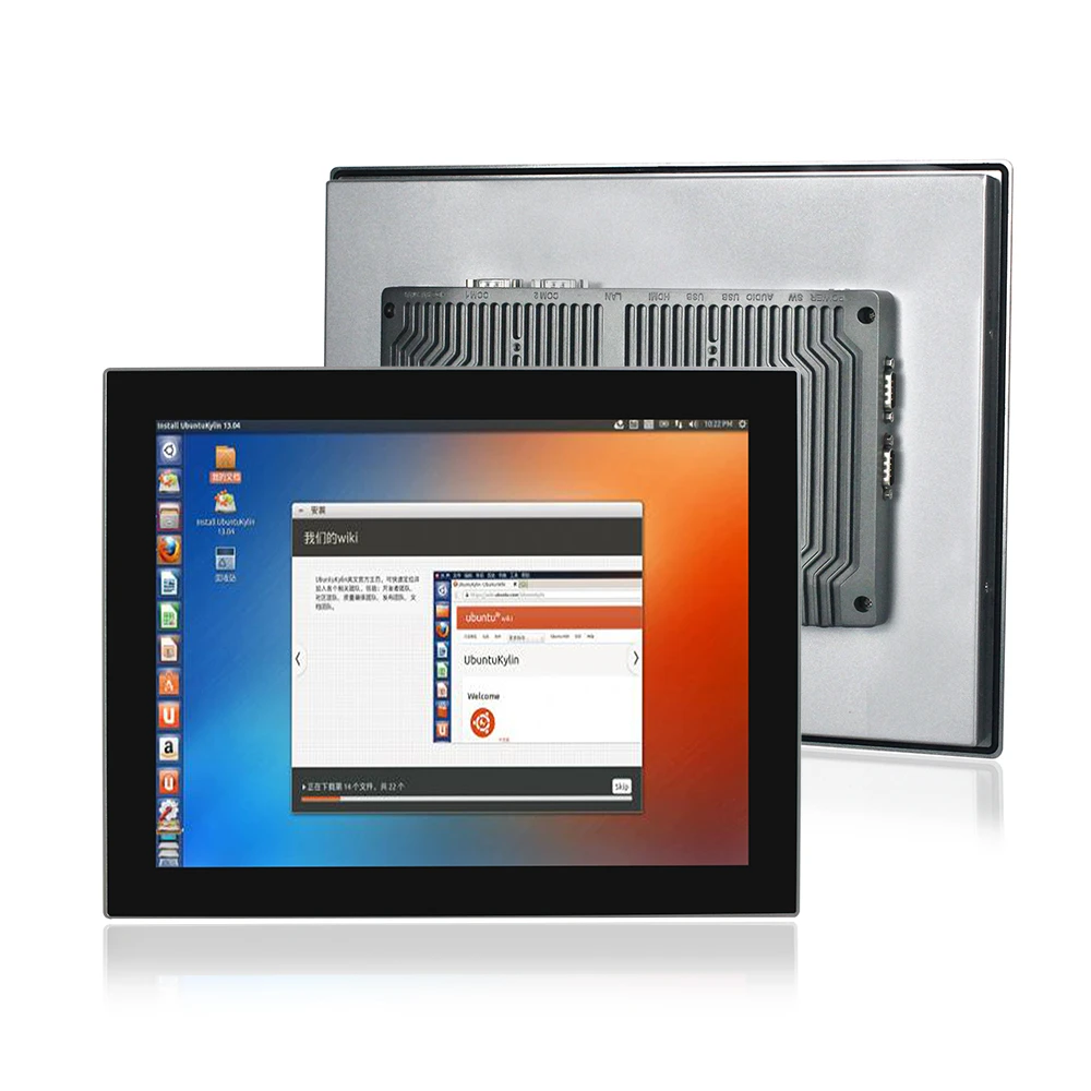 15" Industrial Embedded Computer Capacitive Touch Screen J1900 Cpu Tpm