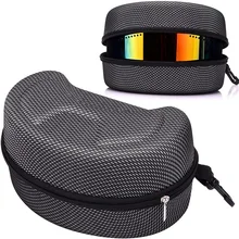 

EVA Ski Eyewear Case Protection Snow Motorcycle Skiing Glasses Box Carrying Case Zipper Compression Resistance Box Diving Scuba