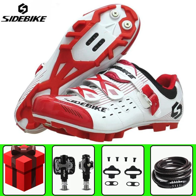 

Sidebike Cycling Shoes add spd pedal set lock sapatilha ciclismo mtb Mountain Bike Bicycle Self-locking Non-slip Sneakers men