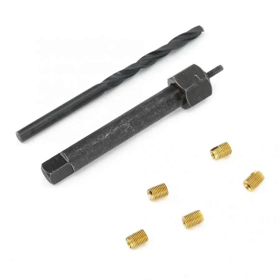 12 шт. M2.5x0.45 комплект для ремонта резьбы самонарезание резьбы вставка сверло установка инструмент