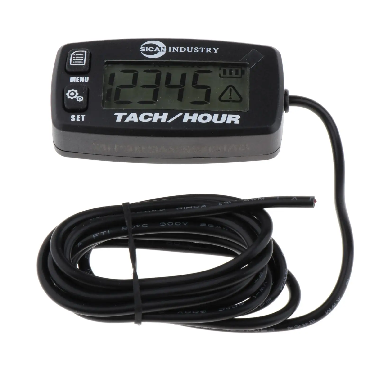 Tachometer with Hour Meter Backlit Display for 2/4 Stroke Gasoline
