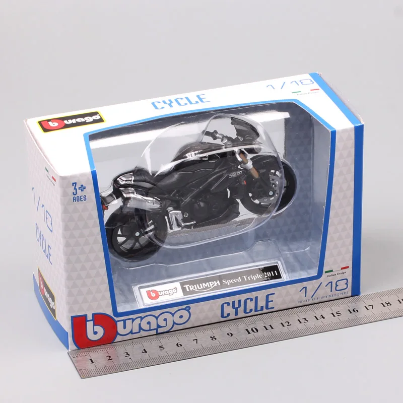 1/18 масштаб маленький bburago 2011 Triumph ST скорость три тигра 1050 уличный истребитель