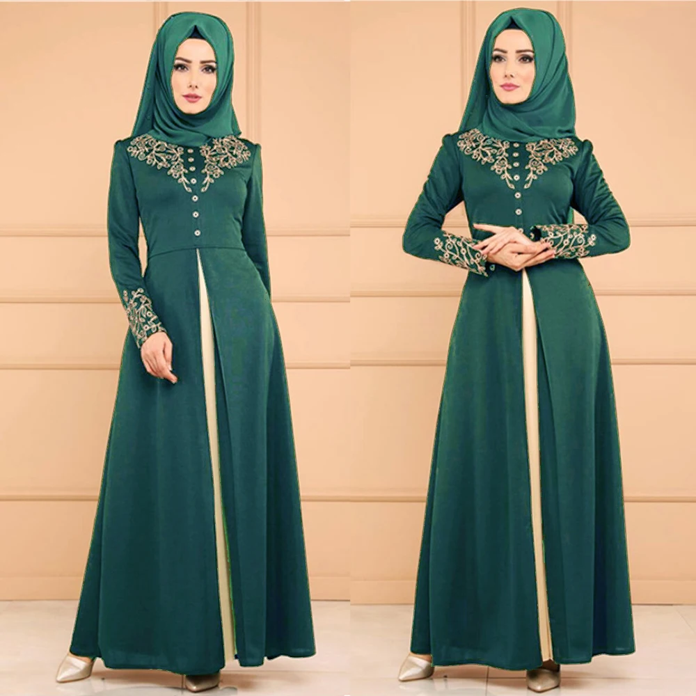 Длинное вечернее платье для женщин в стиле хиджаба, арабское шифоновая абайя, мусульманская одежда djellaba caftan marocain plus