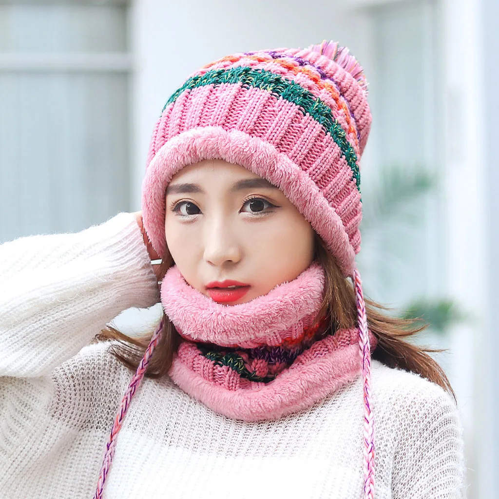 2019 зимние женские бархатные шапки из двух частей трикотажный Слюнявчик с 3