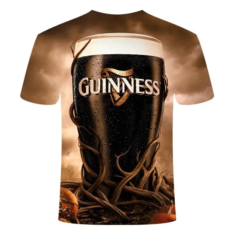 Fun T-Shirt Summer Men's Brand Round Neck T-Hirt Bell Beer Short Sleeve 3D TShirt Digital Printing T-Shirt Fun T-Shirt Summer Men's Brand Round Neck T-Hirt Bell Beer Short Sleeve 3D TShirt Digital Printing T-Shirt