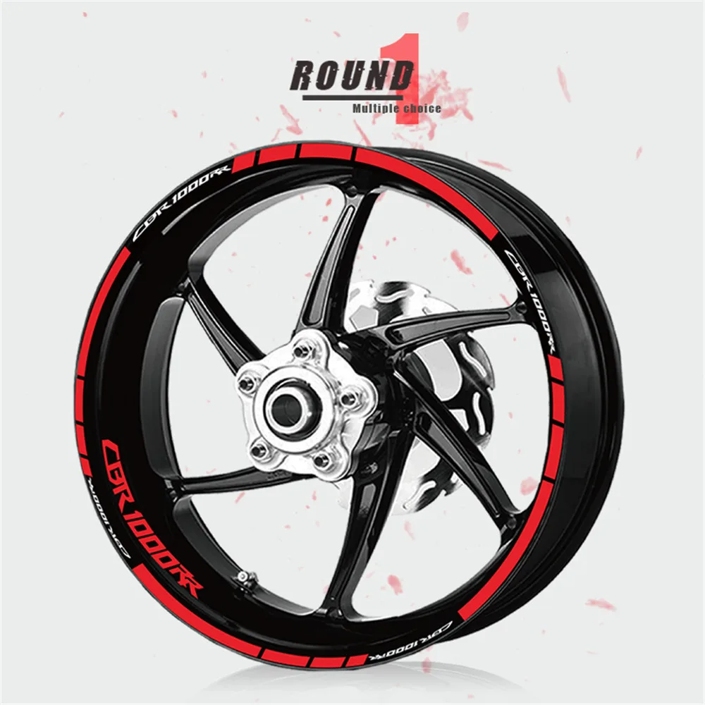 XT-LQ-CBR1000RR-RED Мотоцикл стикер личности колеса светоотражающие декоративные наклейки шины полоса пленка для Honda CBR1000RR CBR 1000RR CBR1000 RR - Цвет: XT-LQ-CBR1000RR-RED
