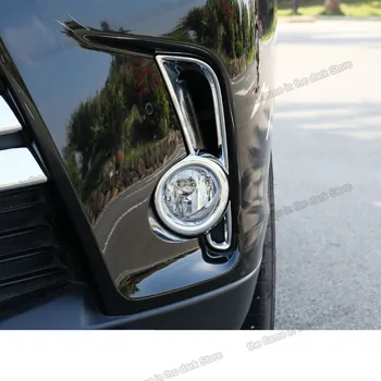 

lsrtw2017 silver abs car foglight frame trims for toyota highlander 2013 2014 2015 2016 2017 2018 2019 XU50 kluger accessories