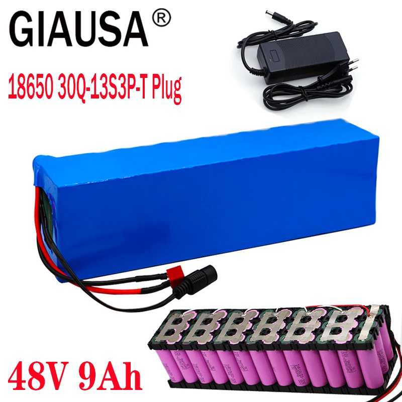 Литий ионный аккумулятор GIAUSA 48 в 9 Ач 13S3P 18650 штепсельная вилка высокой мощности XT60