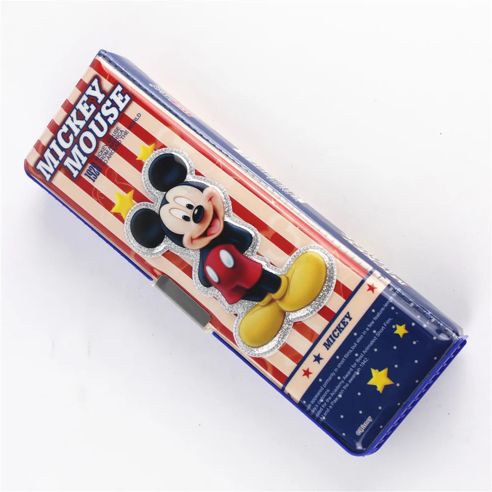 Disney пенал с героями мультфильмов Микки Минни Сумка для канцтоваров школьные принадлежности мальчик подарок награда пенал